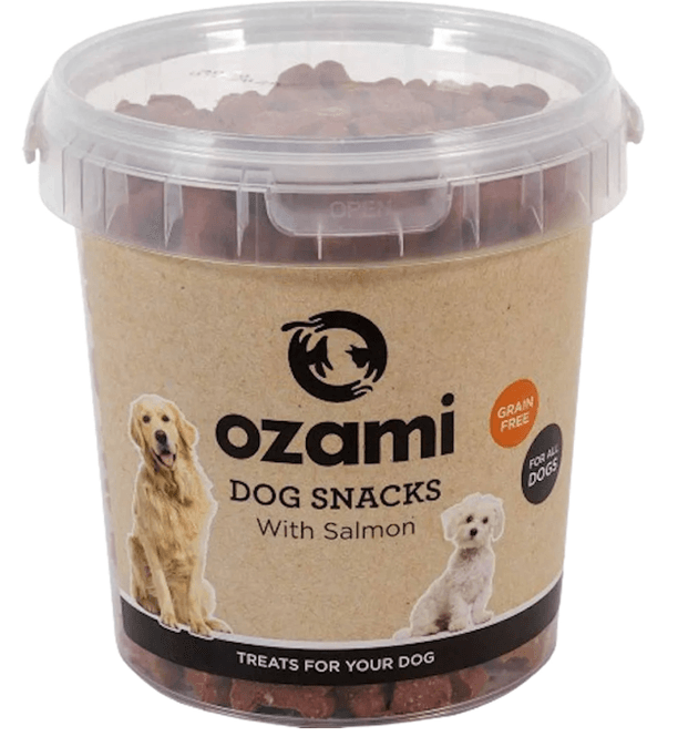 Hovedbilde Ozami Dog Snack Grain Free Salmon Bucket 500g 